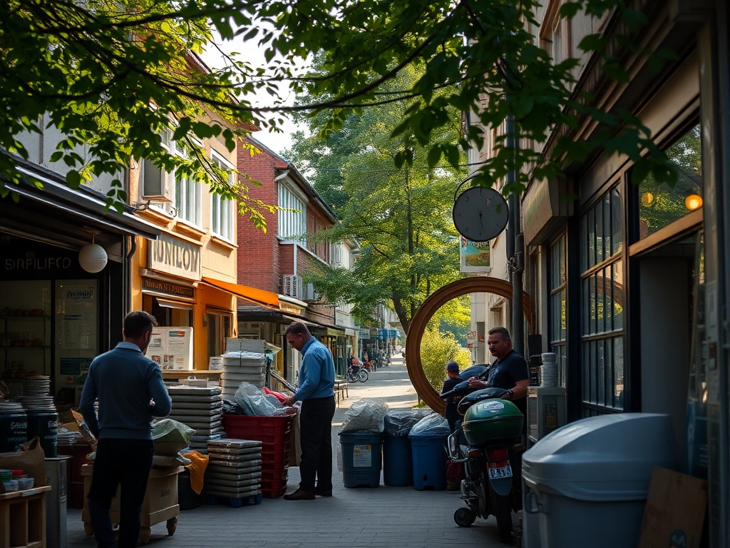 Mapa Pruszkowa z ikonami wskazującymi lokalizacje projektów finansowanych z Funduszy Europejskich