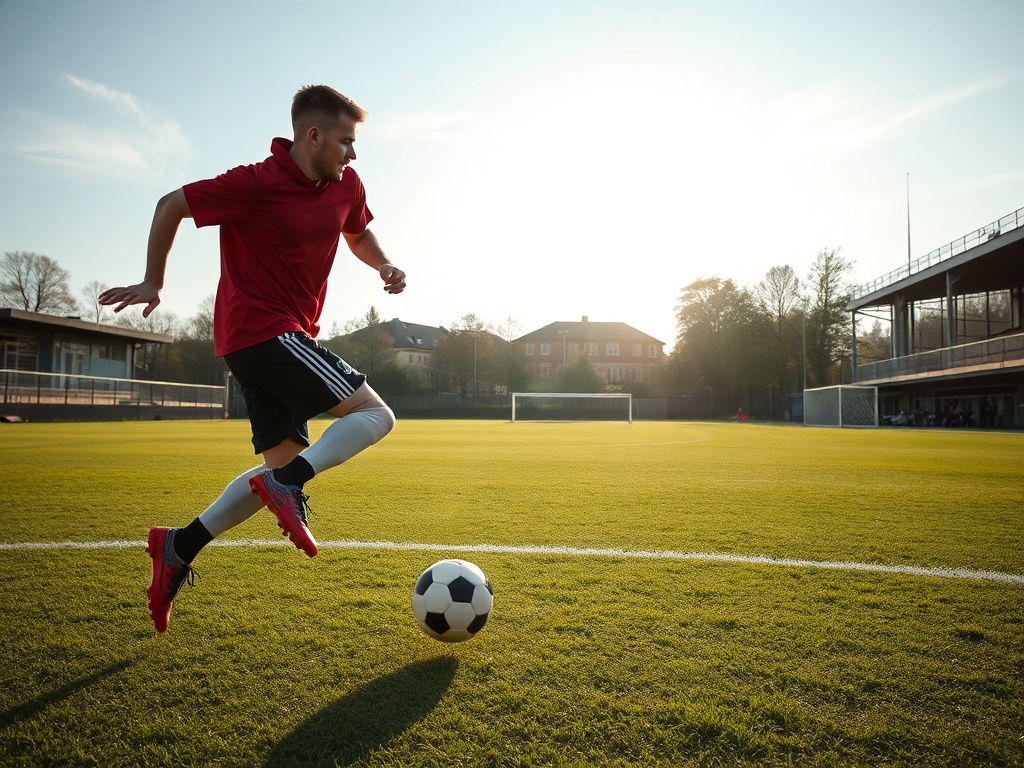 Piłkarze Znicza Pruszków na boisku podczas meczu, z oznaczeniem kluczowej frazy: Znicz Pruszków Śląsk Wrocław
