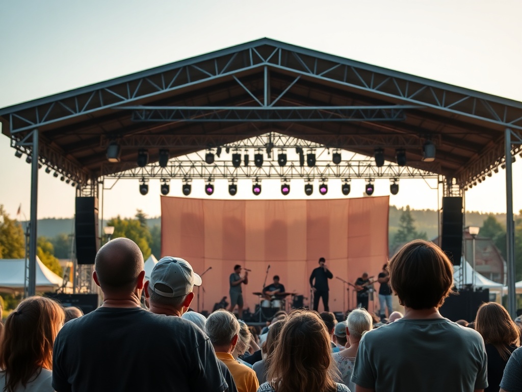 Plakat filmowy z motywami kosmicznymi i postaciami z gry, symbolizujący wydarzenia kulturalne w Pruszkowie