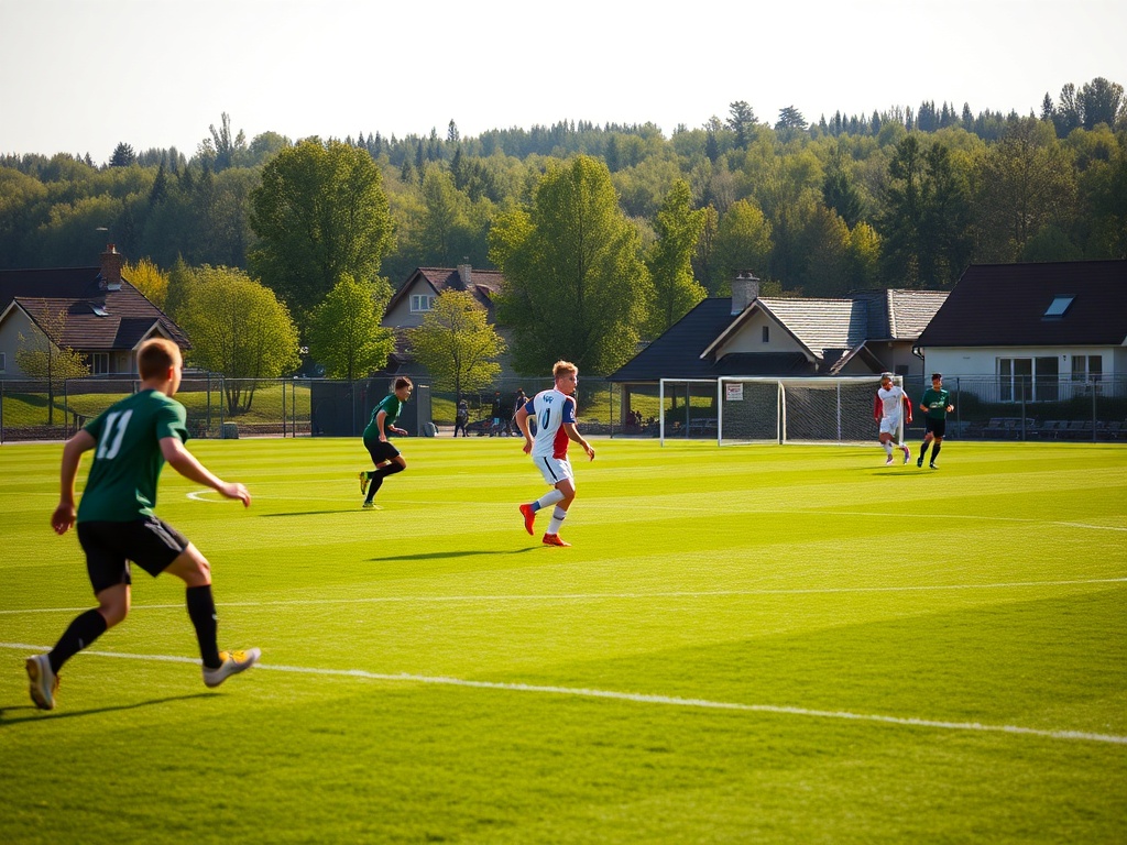 Piłkarze Znicza Pruszków podczas meczu z Górnikiem Łęczna, wynik 2:2